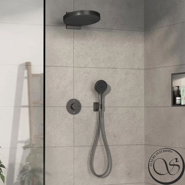 Termostat de duș Hansgrohe ShowerSelect Comfort S 15554340, negru mat și crom 15554340 foto