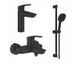 Комплект смесителей с душем Grohe EuroSmart, черный матовый (UA123246M243) UA123246M243 фото 1