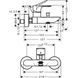 Смеситель для ванны c душем Hansgrohe Rebris E 72450670 72450670 фото 2