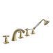 Baterie pentru cada TRES-CLASIC cu 5 orificii Bronz periat 24214602LM foto 1