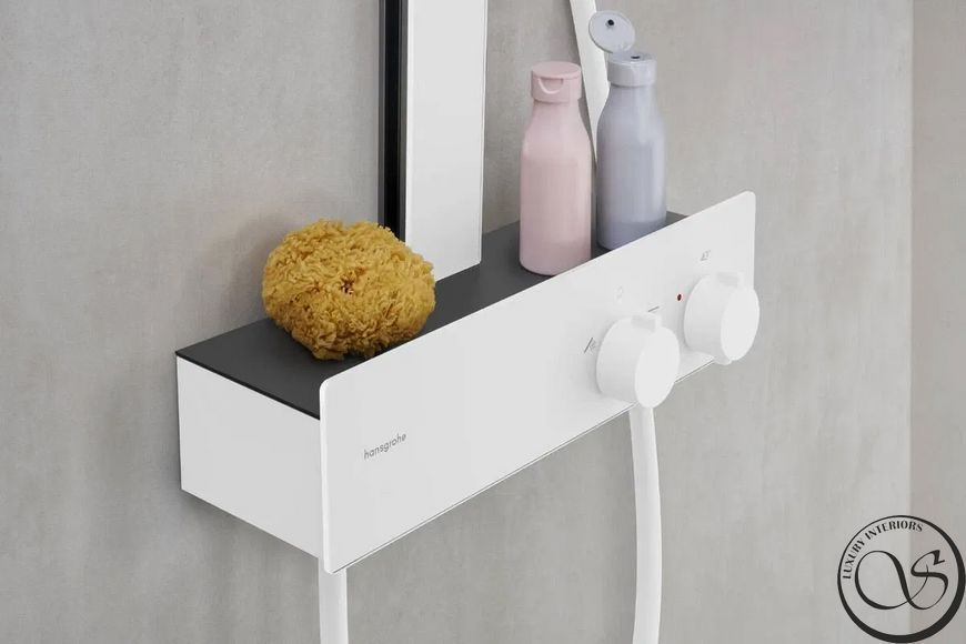 Душевая система Hansgrohe Rainfinity 250 1jet 28742700 EcoSmart с термостатом белый матовый 28742700 фото