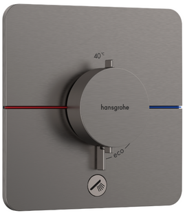 Termostat ascuns Hansgrohe ShowerSelect Comfort Q HighFlow, 1 funcție, crom negru periat (15589340) 15589340 foto