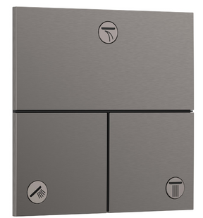 Переключатель Hansgrohe ShowerSelect Comfort E на 3 функции, Brushed Black Chrome (15573340) 15573340 фото