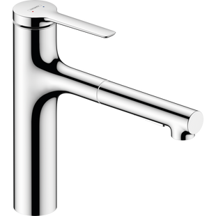Смеситель для кухни Hansgrohe Zesis M33 160 2jet с вытяжным изливом, Chrome (74801000) 74801000 фото