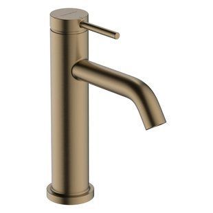 Baterie lavoar Hansgrohe Tecturis S 110 CoolStart fără scurgere, Bronz periat (73312140) 73312140 foto