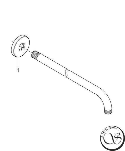 Braț de duș Grohe Rainshower 380 mm (28361000) 28361000 foto
