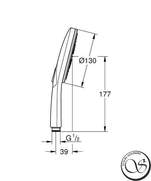 Para duș cu 3 pulverizări Grohe Rainshower SmartActive 26574GL0 Cool Sunrise 26574GL0 foto