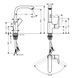 Baterie de lavoar Hansgrohe Metris 230 cu garnitură pop-up, crom (31087000) 31087000 foto 11