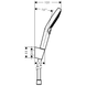 Set dus Hansgrohe 27669000 Raindance Select S 120 3jet P crom 27669000 foto 2