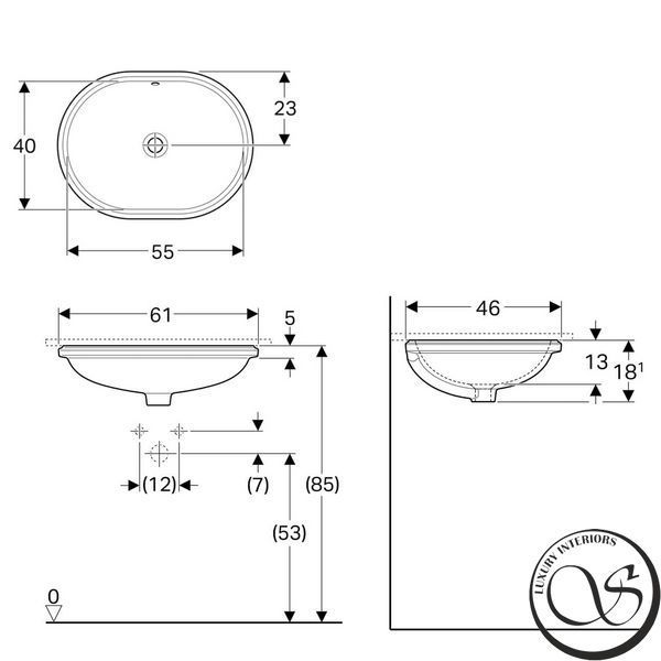 Lavoar subtop GEBERIT VARIFORM 500.757.01.2 500.757.01.2 foto