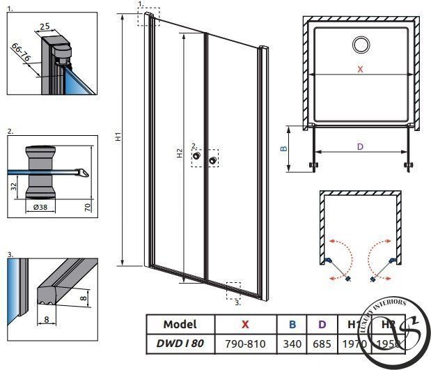 Cabine de dus RADAWAY Premium Pro Black DWJ 1014120-54-01L foto