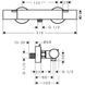 Термостат для душа Hansgrohe Ecostat Fine 13324000 хром 13324000 фото 2