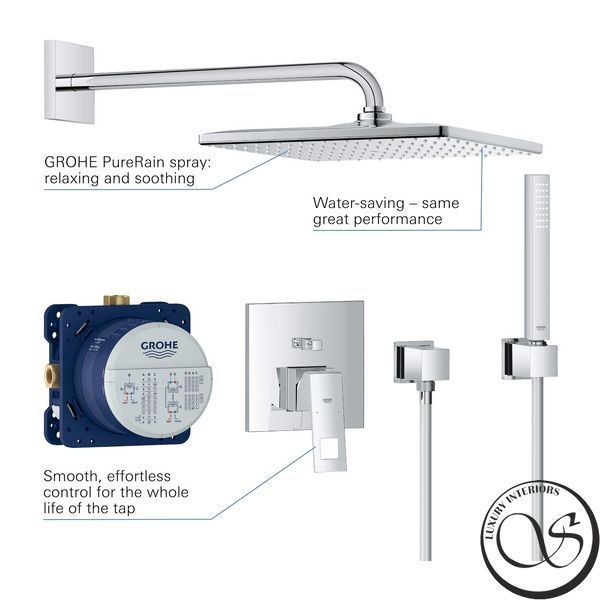 Душевая система скрытого монтажа GROHE Eurocube 25238000 25238000 фото