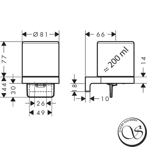 Диспенсер для жидкого мыла Hansgrohe AddStoris S 41765000, хром 41765000 фото