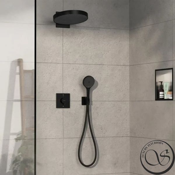 Термостат Hansgrohe ShowerSelect Comfort E 15572670 для душа черный матовый 15572670 фото