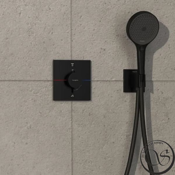 Термостат Hansgrohe ShowerSelect Comfort E 15572670 для душа черный матовый 15572670 фото