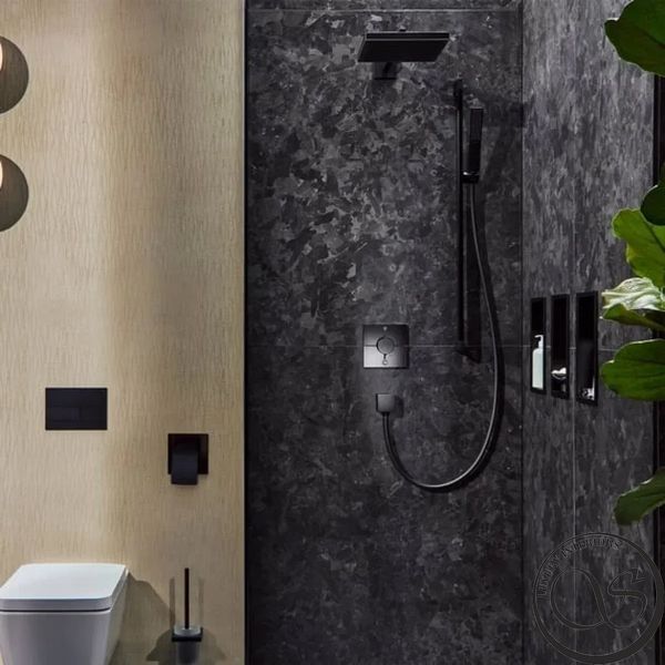 Термостат Hansgrohe ShowerSelect Comfort E 15572670 для душа черный матовый 15572670 фото