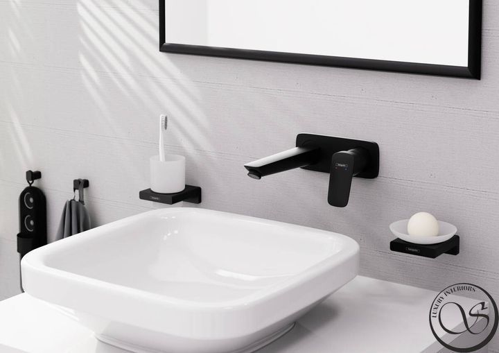 Смеситель для умывальника Hansgrohe Logis, черный матовый (71220670) 71220670 фото