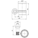 Sticlă de baie Imprese BRENTA ZMK081906230 nichel ZMK081906230 foto 2