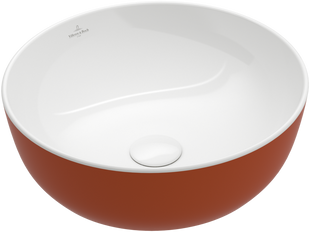 Lavoar de blat Villeroy & Boch Artis 417943BCW8, 430 x 430 x 130 mm, fără preaplin, Rust 417943BCW8 foto