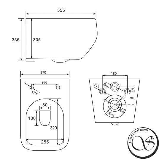 WC suspendat Imprese Valtice c06806503 albă 55,5x37,5x33,5 cm, capac duroplast cu răsucire c06806503 foto