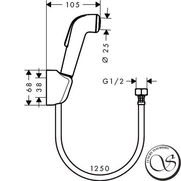 Гигиенический душ Hansgrohe 32127000 32127000 фото