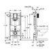 Комплект инсталляционной системы с подвесным унитазом Grohe Bau Ceramic (39586000) 39586000 фото 14