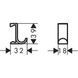 Крючок для полотенец Hansgrohe WallStoris 2шт, 3,9x3,2x1,8 см, Matt White (27914700) 27914700 фото 2