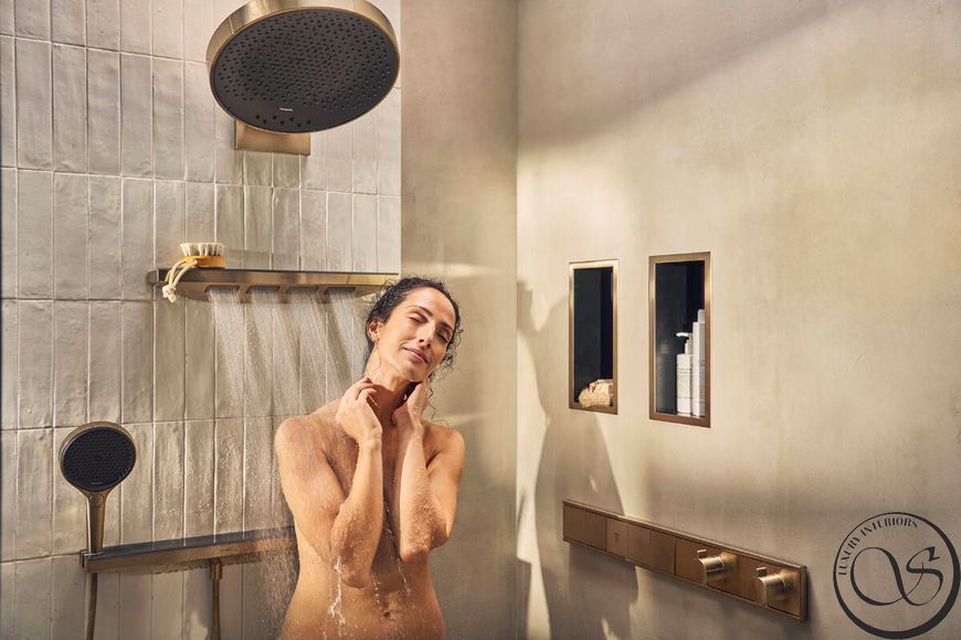 Duș de m&acirc;nă Hansgrohe Rainfinity 26864140 bronz mat 26864140 foto