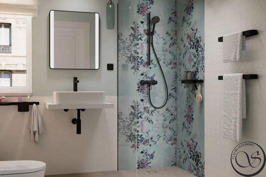 Set de duș Hansgrohe Activera S 1jet EcoSmart, 28041670, cu suport de 65 cm, negru mat 28041670 foto