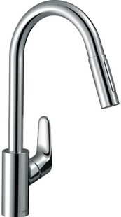 hansgrohe Focus M41 baterie pentru chiuvetă cu duș extrabil, crom 31833000 31833000 foto