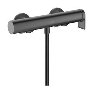 Baterie duș Hansgrohe Vivenis 75620340 cu montare pe perete, crom mat negru 75620340 foto