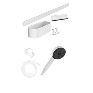 Set de accesorii Hansgrohe WallStoris Activation EcoSmart 7-&icirc;n-1, alb mat (24291700) 24291700 foto