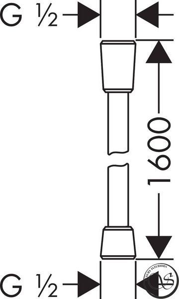 Furtun de duș Hansgrohe Isiflex Matt Black (28276670) 28276670 foto