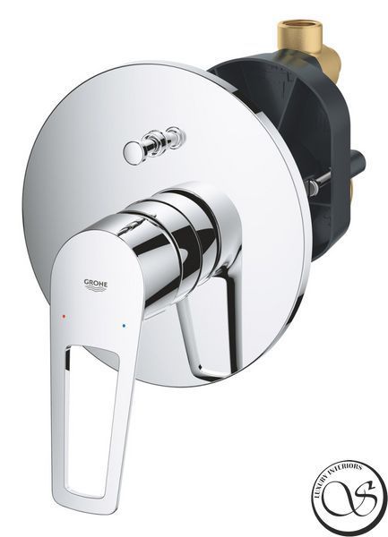 Grohe BauLoop Nou baterie de baie ascunsă cu parte interioară, crom (29081001) 29081001 foto