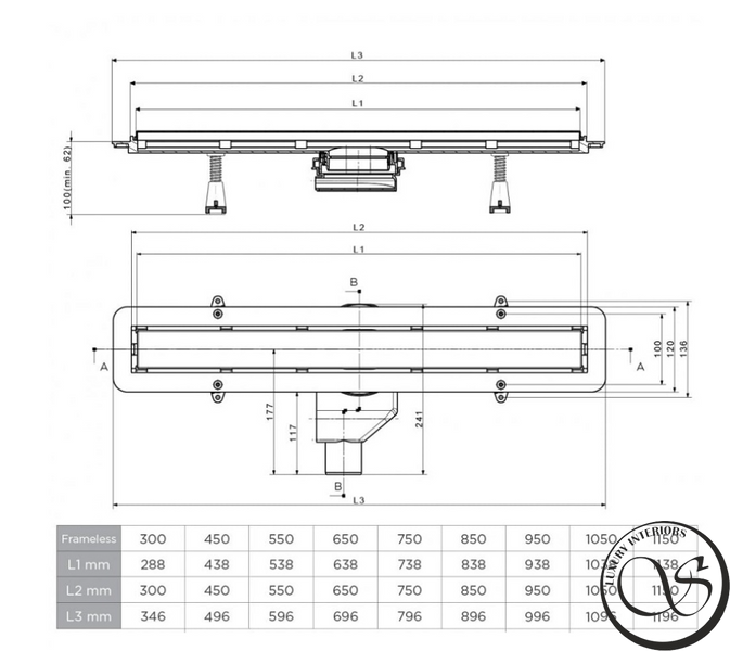 Cadă de duș Pestan Confluo Frameless Line 650 (13701231) 13701231 foto