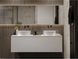 Lavoar MIRAGGIO LOLA alb, 450x450x15 cm, blat LOLA White foto 3