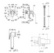 Set de dus igienic Bau Edge Grohe 28512001 montaj ascuns 28512001 foto 2