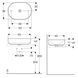 Lavoar de blat GEBERIT VARIFORM 500.774.01.2, 55x40x15,8 cm 500.774.01.2 foto 2