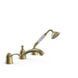 Baterie pentru cada TRES-CLASIC cu 3 orificii Bronz periat 24214501LM foto 1
