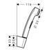 Гигиенический ручной душ Hansgrohe 1jet, brushed black chrome (96907340) 96907340 фото 2
