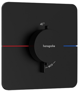Termostat ascuns Hansgrohe ShowerSelect Comfort Q HighFlow, negru mat (15588670) 15588670 foto