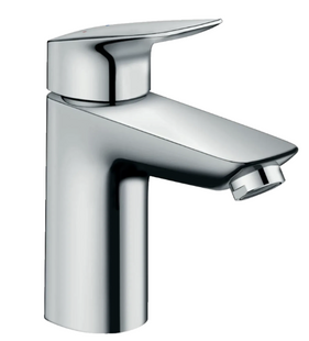 Смеситель для умывальника 100 Hansgrohe Logis 10071107000 со сливным гарнитуром хром 71107000 фото