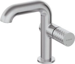 Смеситель для умывальника DEANTE SILIA HEXA BHS_F24M, с прямоугольным изливом, брашированная сталь BHS_F24M фото