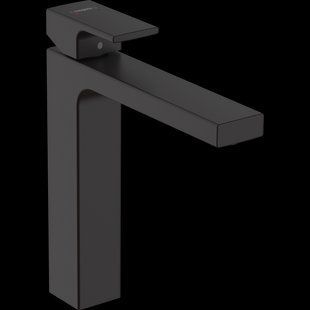 Смеситель для умывальника Hansgrohe Vernis Shape 190 с донным клапаном pop-up, черный матовый (71562670) 71562670 фото