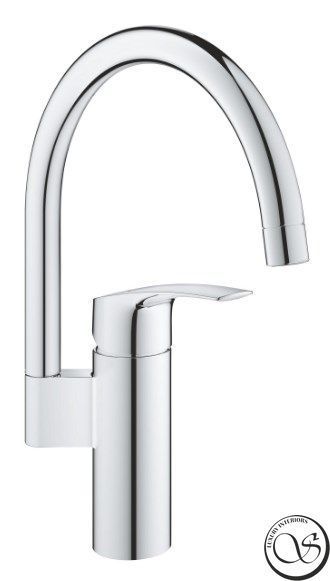 Комплект смесителей для ванной и кухни Grohe Eurosmart 4в1, без донного клапана, хром (UA123248M3) UA123248M3 фото