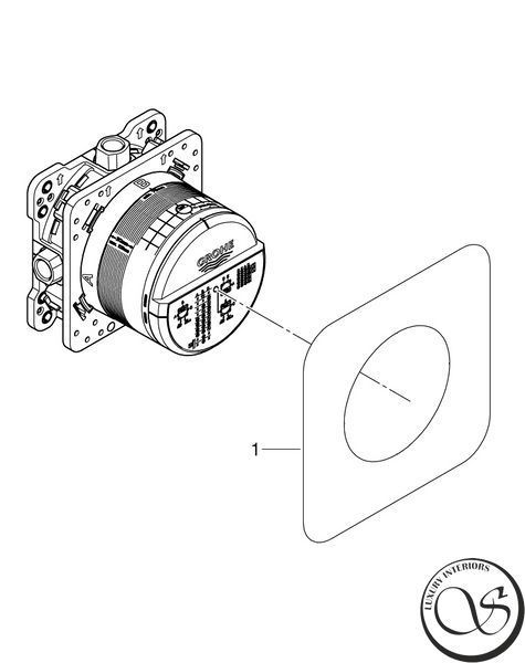 Набор для комплектации душа GROHE Eurosmart Cosmopolitan 25219001 25219001 фото