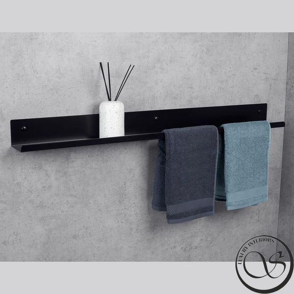 Suport pentru prosoape cu raft DASKE Mirage TR/M-0218BL-A Adhesive TR/M-0218BL-A foto