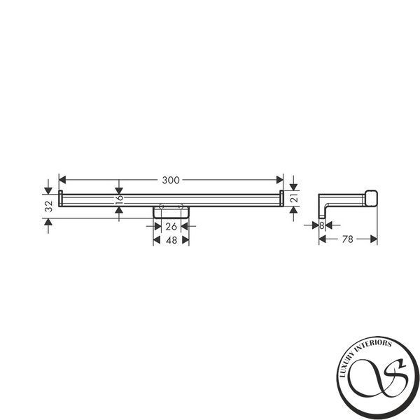 Двойной бумагодержатель Hansgrohe AddStoris (41748140) 41748140 фото