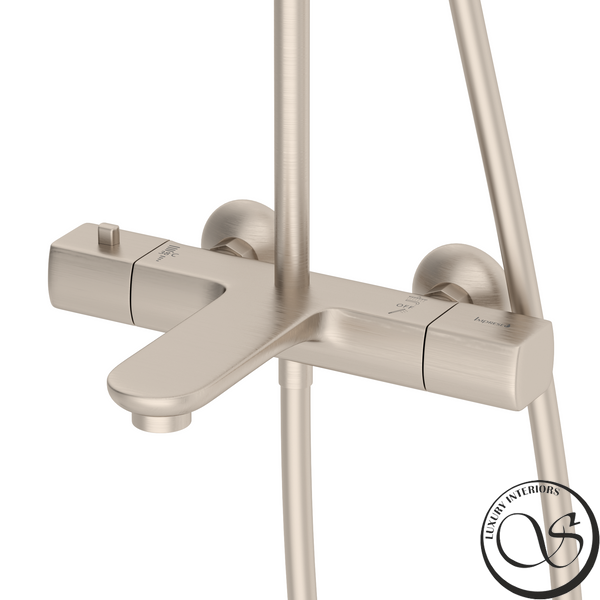 Душевая система IMPRESE BILOVEC t048B00906TQ (термостат для ванны, душ 300*190 мм ABS, лейка 3 режима, шланг PVC), никель t048B00906TQ фото